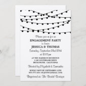 Invitation Éclairage À Chaîne Sur La Partie Rustique D'Engage (Devant / Derrière)