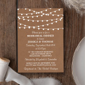 Invitation Éclairage À Chaîne Sur Le Dîner De Répétition Mari