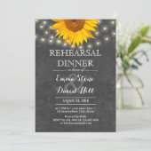 Invitation Éclairage à cordes et dîner de répétition Mariage (Debout devant)