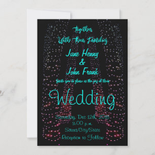 Invitation Éclairage à cordes, Mariage d'éclairage des fées