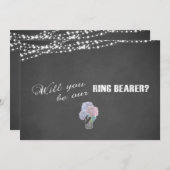 Invitation Éclairage de chaîne Mason Jar Chalkboard PORTEUR D (Devant / Derrière)