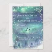 Invitation Éclairage du nord Starry Aurora Sky (Devant)