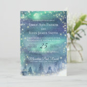 Invitation Éclairage du nord Starry Aurora Sky (Debout devant)