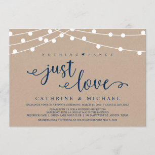 Invitation Éclairage rustique à cordes de ferme, Mariage de m
