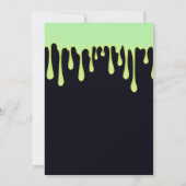 Invitation Éclairage vert goutte à goutte Halloween Sweet 16  (Dos)