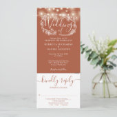 Invitation Éclairages À Chaînes En Terracotta Tout En Un Mari (Debout devant)