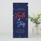 Invitation Éclairer la fête 4 juillet Sky (Debout devant)