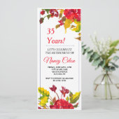 Invitation Éclat d'invitation du rouge 2 (Debout devant)