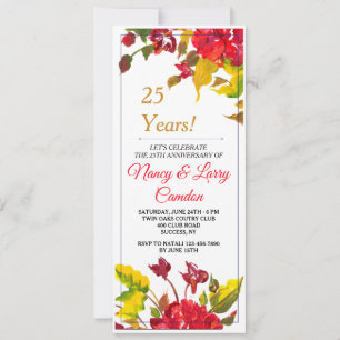 Invitation Éclat d'invitation du rouge 2