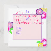 Invitation Éclat floral (Dos)