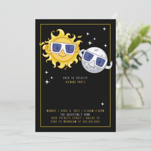 Invitation Eclipse Affichage de l'invitation de la partie (Debout devant)