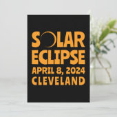 Invitation Éclipse solaire 2024 Cleveland Ohio (Debout devant)