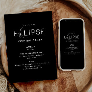 Invitation Éclipse Solaire 2024 Fête de Regard de l'Éclipse