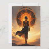 Invitation Éclipse solaire Affichage Partie entièrement perso (Devant)