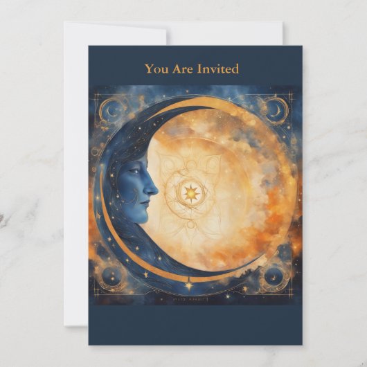 Invitation Éclipse solaire Affichage Partie entièrement perso (Devant)