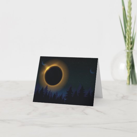 Invitation Éclipse solaire et lunaire (Devant)