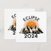 Invitation Éclipse solaire totale 2024 (Devant / Derrière)