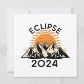 Invitation Éclipse solaire totale 2024 (Dos)