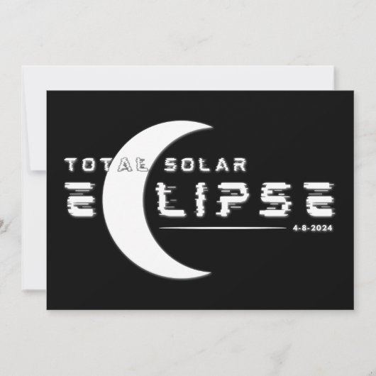 INVITATION ÉCLIPSE SOLAIRE TOTALE 2024  (Devant)