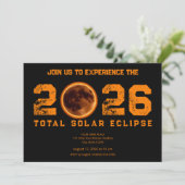 Invitation Éclipse solaire totale 2026 (Debout devant)
