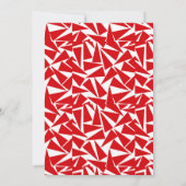 Invitation Éclosion de l'écrevisse Red Graduation Party Invit (Dos)