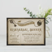 Invitation Écluse cardiaque Squelette Clé de répétition Dîner (Debout devant)