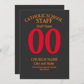 Invitation École catholique ne vous touchez pas (Devant / Derrière)