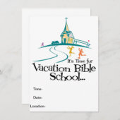 Invitation École de bible de vacances (Devant / Derrière)