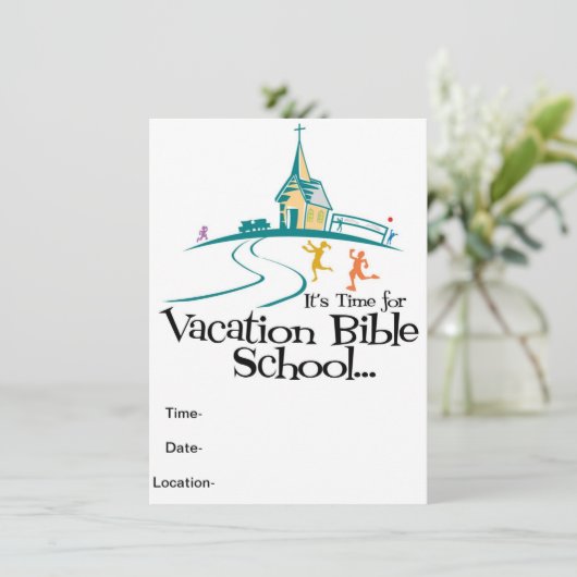 Invitation École de bible de vacances (Debout devant)