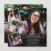 Invitation École de droit - photo Collage Carré (Devant / Derrière)