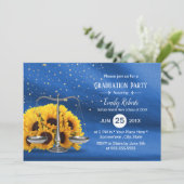 Invitation École de droit Rustique Tournesol Marine Bleu Grad (Debout devant)