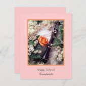 Invitation École de musique, diplômée (Devant / Derrière)