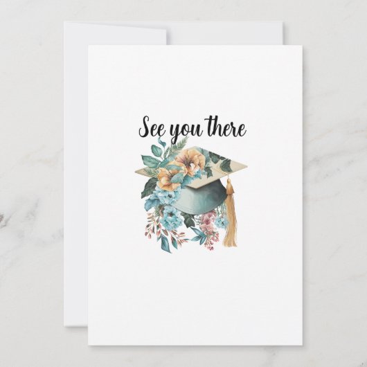 Invitation École de soins infirmiers Diplôme Boho Botanical F (Dos)