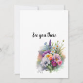 Invitation École de soins infirmiers Diplôme Fleur sauvage de (Dos)