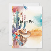 Invitation École de soins infirmiers Graduation Western Cowbo (Dos)