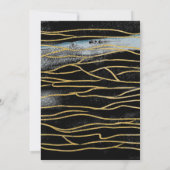 Invitation École de soins infirmiers Photo Black Gold Graduat (Dos)