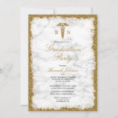 Invitation École de soins infirmiers RN Marbre d'or Diplôme d (Devant)