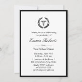 Invitation École Médicale de soins infirmiers Diplôme frontal (Devant)