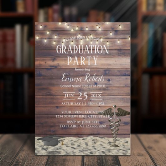 Invitation École Médicale de soins infirmiers Rustic Beach Gr