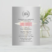 Invitation École Médicale et infirmière Moderne Argent (Debout devant)