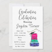 Invitation École secondaire valise de l'année scolaire (Devant)