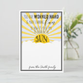 Invitation écoles à l'extérieur pour l'été cadeau enseignant  (Debout devant)