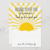 Invitation écoles pour l'été enseignant CARD HOLDER (Devant / Derrière)