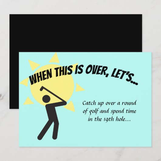 Invitation Économisez la date à laquelle ceci est terminé (Devant / Derrière)