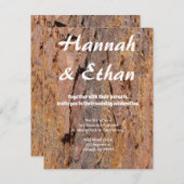 Invitation Écorce de séquoias (Devant / Derrière)