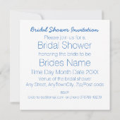 Invitation Écosse, Mariage celte Thistère Thistère Bridal Sho (Dos)