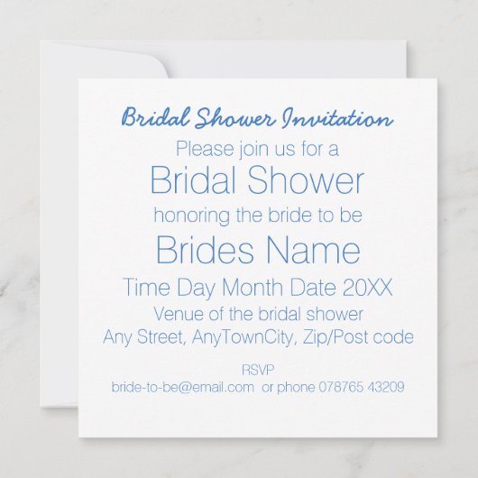 Invitation Écosse, Mariage celte Thistère Thistère Bridal Sho (Dos)