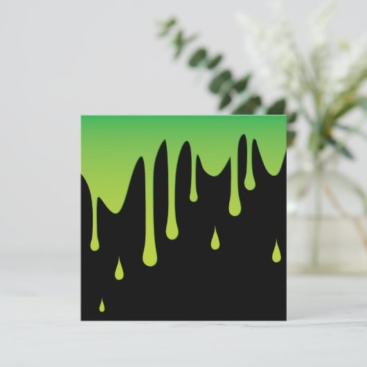 Invitation Écoulement mince (Debout devant)