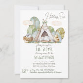 Invitation Écouter bientôt petit oiseau tapo tente bébé (Devant)