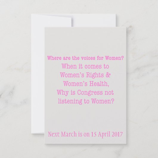 Invitation Écouter les femmes (2017) (Devant)